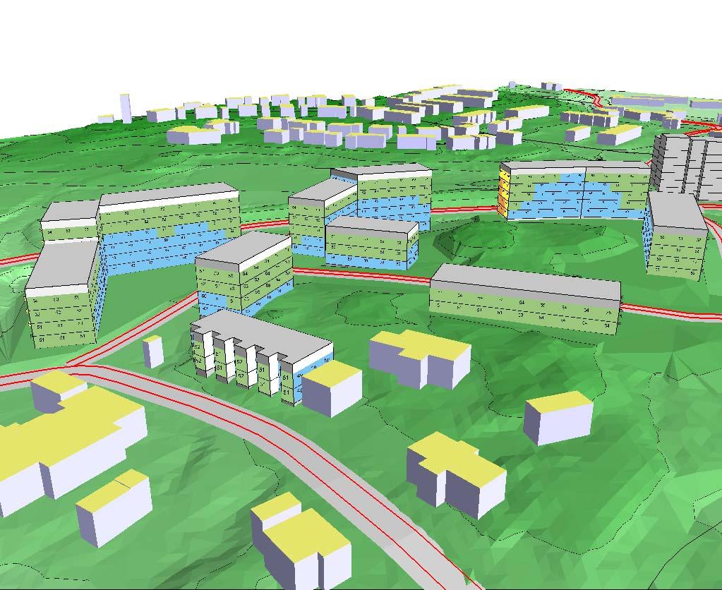 se Centrala Ängby Ekvivalent ljudnivå vid fasad äg- och spårtrafik år 2040 DSN LEM TB Bostad Öst 2018-02-21 Elevation in m <= 12 12 < <= 14 14 < <= 16 16 < <= 18 18 < <= 20 20 < <= 22