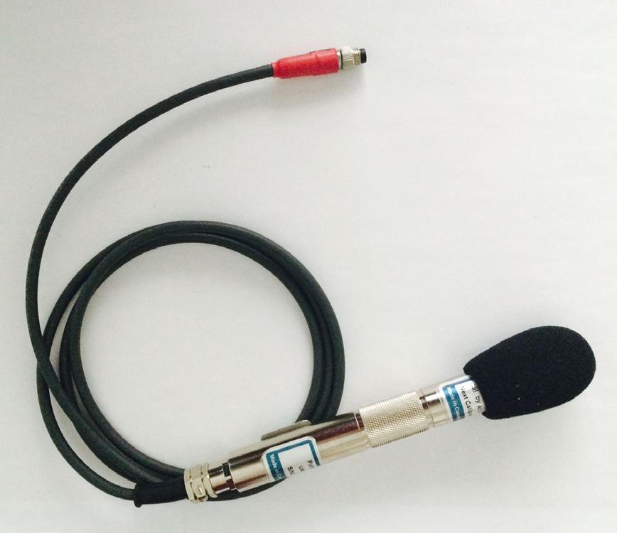 Sensorer Standardmikrofon för övertryck Ljudnivåmikrofon Standardmikrofon för övertryck Mäter luftövertryck i en linjär skala.