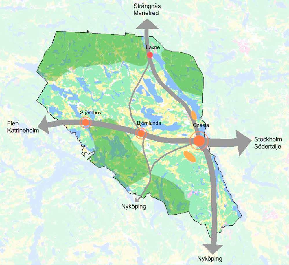 Kommunstyrelsens förvaltning 3(11) Om Gnesta kommun Gnesta är en naturskön kommun med stora möjligheter att utveckla en miljö där alla invånare och besökare kan trivas i Gnesta kommun.