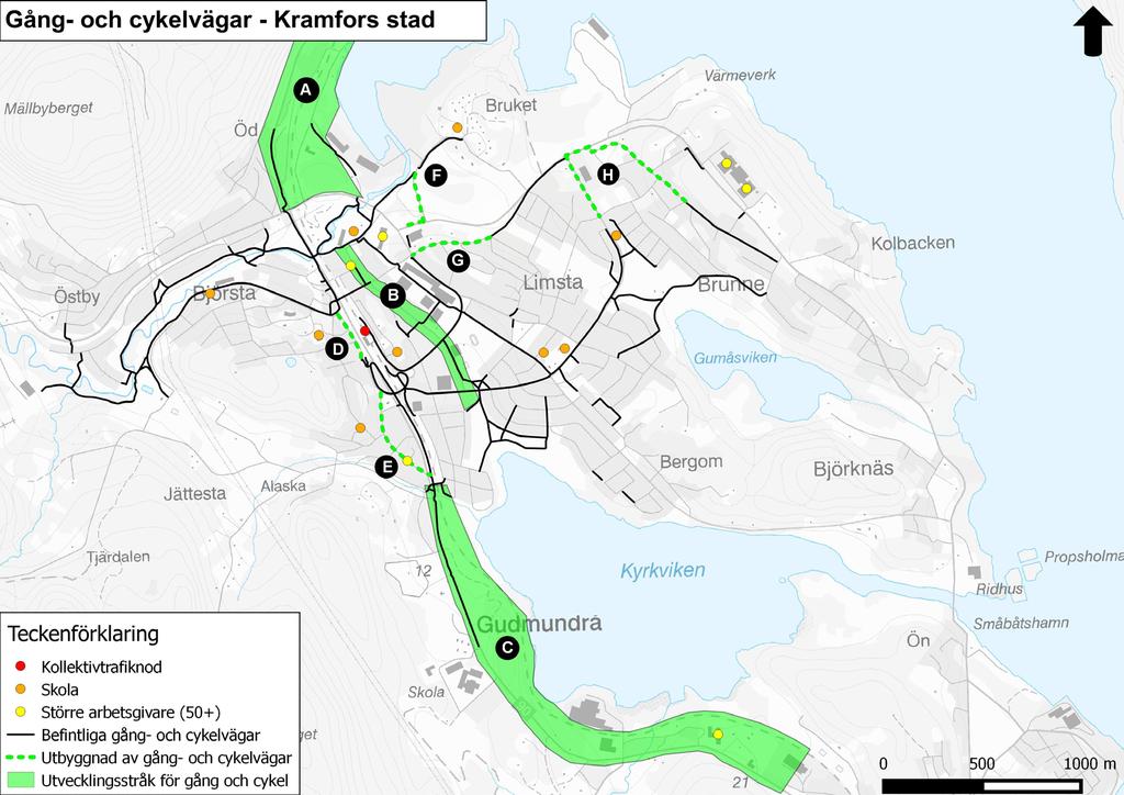 Nuläge och åtgärder Kramfors stad Kramfors kommun ansvarar för drift och skötsel längs det kommunala vägnätet, medan Trafikverket förvaltar det statliga vägnätet.
