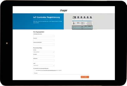 01 Skapa ett myhager konto Först måste du registrera IoT-Gränssnittet, genom att ange dina kunders myhager konto.