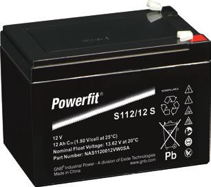 Batterierna är underhållsfria, ingen efterfyllning av vatten.