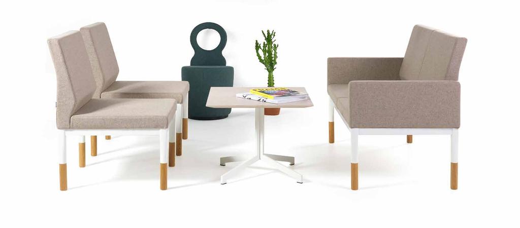 Modules Upholstery Colour Wood 1-seater, low back Camira Blazer CUZ86 White Oak Modules