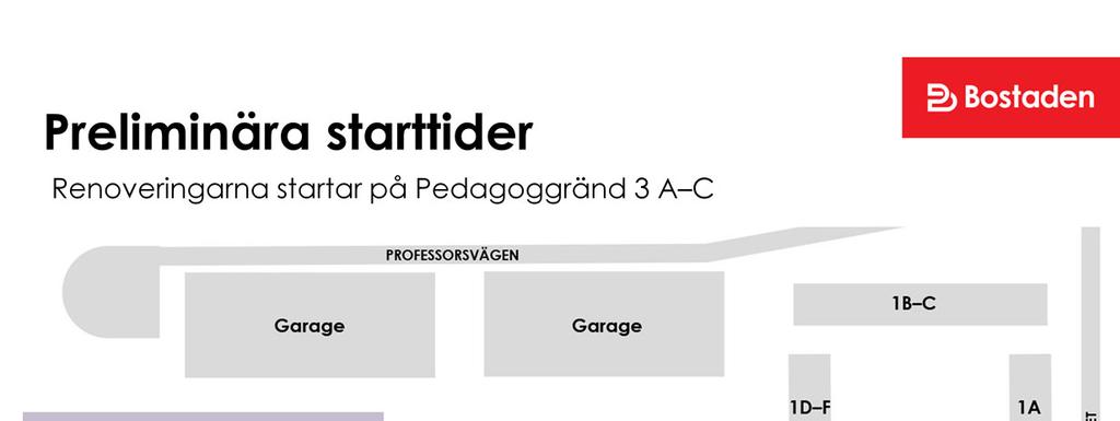 Renoveringarna startar på Pedagoggränd