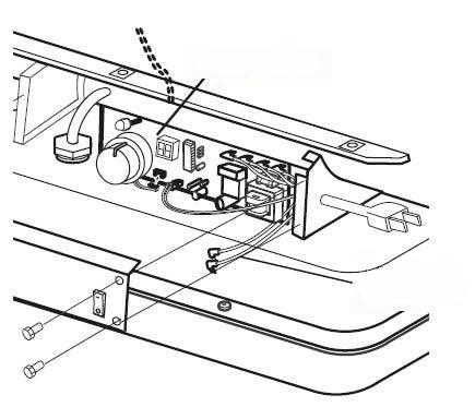 Circuit board Photo cell Photo cell lens Install the photo cell: Switch wire 1) Wrong 2) Correct Fuel filter: Clean or replace once per season or as required: - Open the side panel.