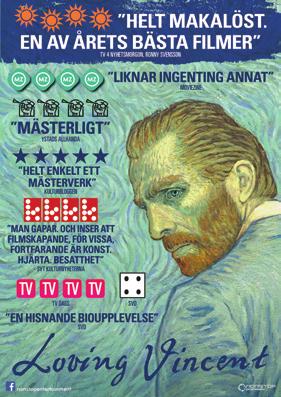 Torsdag 13 september Filmklubb Loving Vincent Vincent Van Goghs tragiska död är omgärdad av mystik och spekulationer.