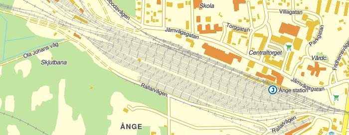 Förändrad infrastruktur Norra Stambanan Spår 39 i Ånge förlängs och ansluts till ett av spåren på ankomstbangården.