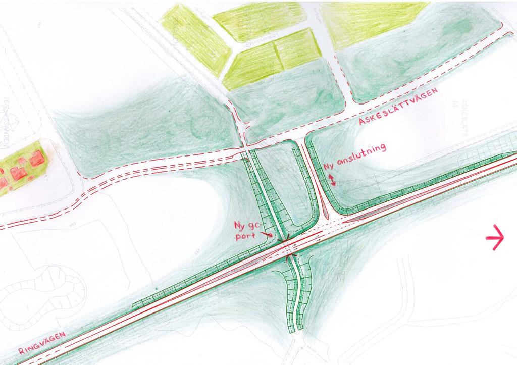 3.2 Nollalternativet Skapas ingen ny anslutning till området kommer inte projektmålen att kunna uppfyllas 3.