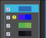 Ställa in färgen direkt Förutom att ange inställningspunkten genom att klicka på färgen i bilden (sid. 14) kan du även ställa in färger direkt i färgcirkeln eller ange ett färgvärde.