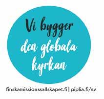 KOMMANDE EVENEMANG 22.9: Fairtrade-brunch klockan 10, Hagasalen, Vespervägen 12. Framtid & Hopp, Petrus församling i Helsingfors. 22.9: Framtid och Hopp - Kvinnofrukost i Nykarleby klockan 9 med Christina Heikkilä.