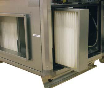 Vid stopp i aggregatet kopplas el-värmaren ur direkt, antingen genom det inbyggda överhettningsskyddet i luftvärmaren eller via tidur eller omkopplare.
