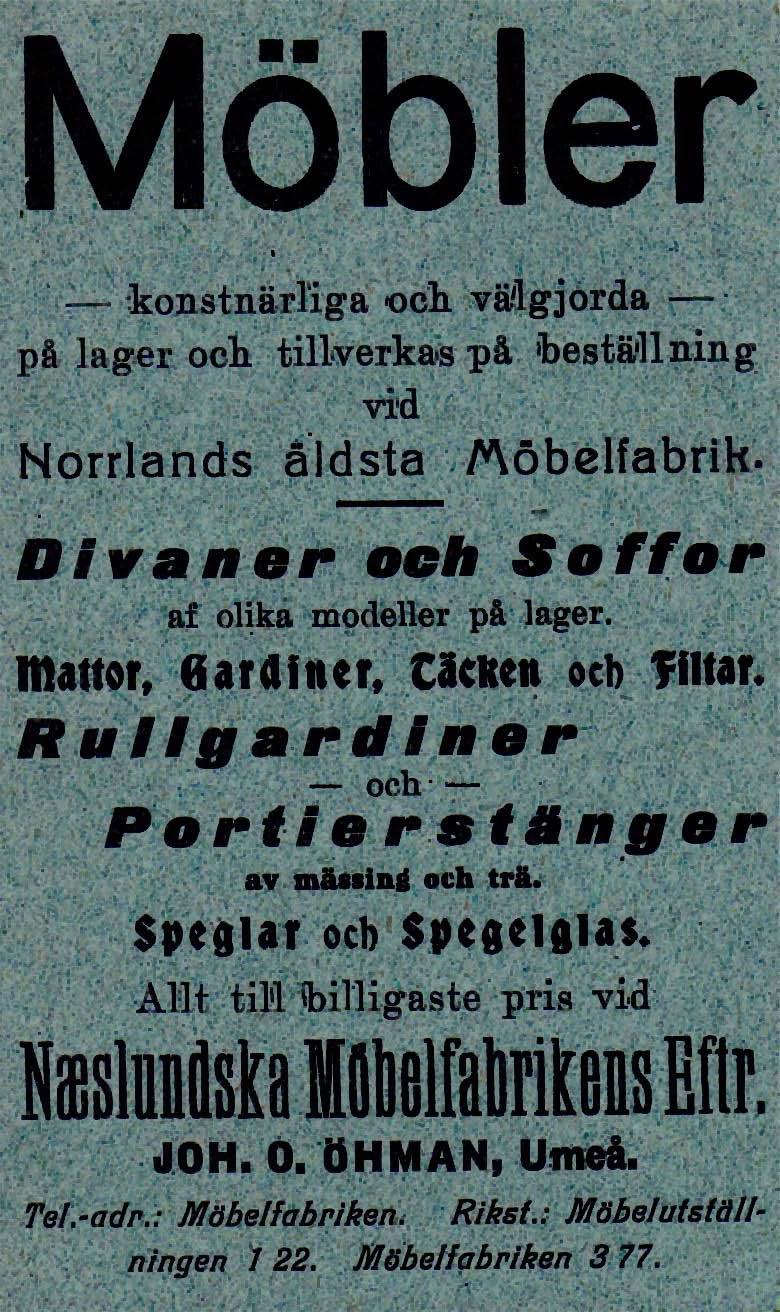10 Naeslundska Möbelfabrikens Eftr.
