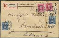 300:- 1508K 54 10 öre på brevkort sänt från UPSALA 6/6 1907 till Lima, Peru. Mycket ovanlig destination, 1K (UNIK försändelse) enl. Facit. Ex. LTE 1995.