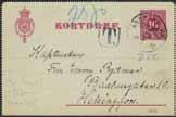 och HAMBURG 25.10.97. 300:- 2033K bke9, 54, 57 Jubileumsbrevkortet 1897 5 öre tilläggsfrankerat med 10+25 öre och sänt rekommenderat LOKALT inom STOCKHOLM UTSTÄLLNINGEN 18.9.1897. FDC-användning!