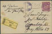 EUR 250 * 500:- 3089K 239 60 h as additional postage on postal stationery card 10 h, sent as express from WIEN 9.V.19.