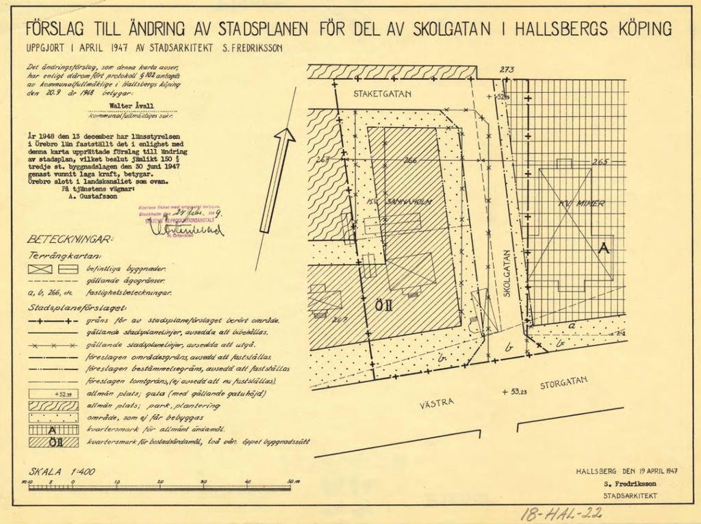 Gällande detaljplan, 18-HAL-22 Området