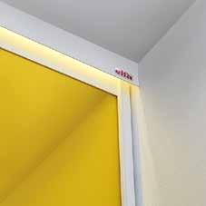 Bygg- och eländring Tillkommande strömbrytare på vägg vid rumsdörr, samt eldragning i gipsvägg till skjutdörrsgarderob (exkl armatur) LED-belysningarmaturen ansluts alltid till