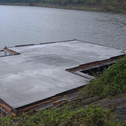 Projektet är i Georgien, hemlandet för Kakhetis vinet, på den pittoreska stranden av sjön Ilyas.