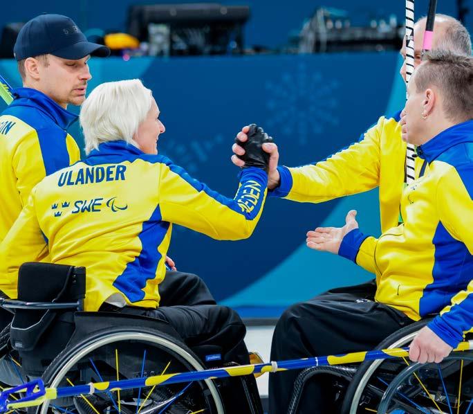 PARALYMPICS 2018 Det svenska laget med Viljo Pettersson Dahl, Ronny Persson, Mats Ola Engborg, Kristina Ulander, Zandra Reppe fick en olycklig start på turneringen