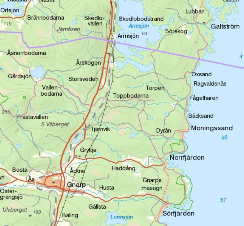 3 Översiktsbild på planområdet Årskogen 1:11 placering i kommunen. Tidigare ställningstagande Översiktliga planer Enligt kommunens översiktsplan från 2004 (s.