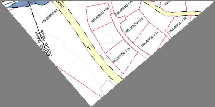 Kvartersmark med användning Bostäder berörs utmed föreslaget