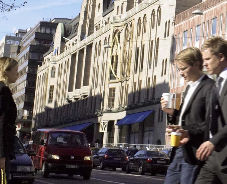 20 Hufvudstaden Andel av Lundbergs totala tillgångar Fördelning årshyror per affärsområde Fördelning årshyror per lokaltyp Kr Hufvudstadenaktien 80 Hufvudstaden 18% Göteborg 11% Övrigt 8% 70 NK 21%