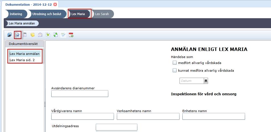 så att formulär kan fyllas i.