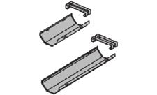 Kabelränna Passar bl.a. till: serie[e] one Fästes på skivramen. ( ) = ange färg G (grå), S (silver), W (vit), B (svart) Längd 330 mm. OACT33 233 Längd 530 mm. OACT53 259 Längd 730 mm.