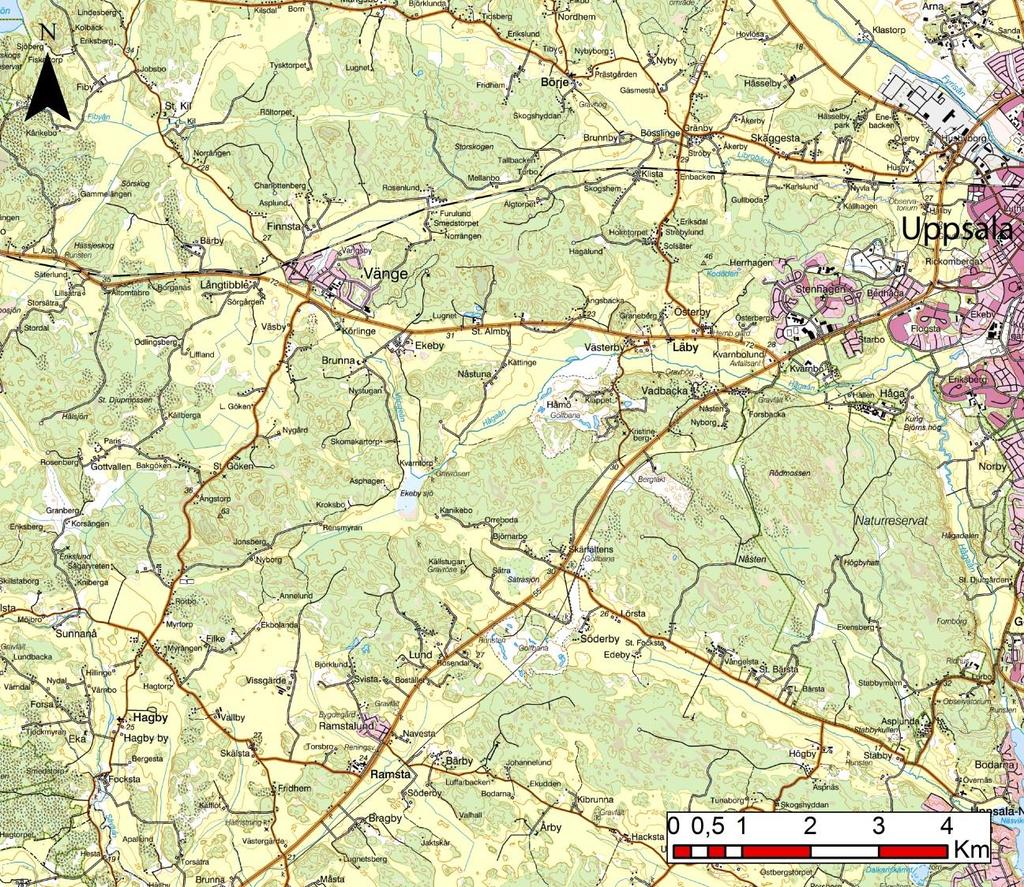 Inledning Upplandsmuseets avdelning Arkeologi utförde under oktober månad 2016 en arkeologisk schaktningsövervakning vid Hagby kyrka i Uppland (figur 1).