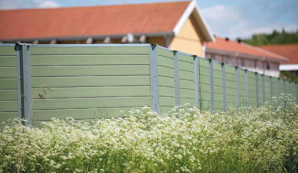 Bullerskydd Vi tillverkar både absorberande och reflekterande bullerplank som uppfyller Trafikverkets stränga krav.