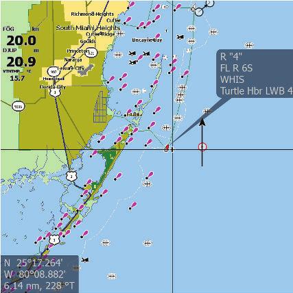 Navigera Du kan använda sidan för att navigera till markören, till en waypoint eller