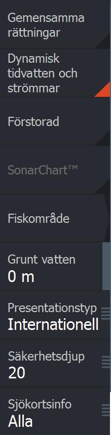 navionics.com. Du kan också få ett meddelande om du försöker använda en begränsad funktion när Navionics-sjökortet inte är aktiverat. Kontakta Navionics om du vill aktivera sjökortet.