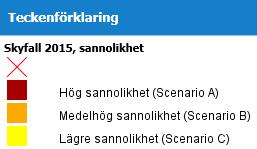 2 Översvämningsrisk 100-årsflöde Stora och intensiva skyfall kan utgöra en potentiell översvämningsrisk i tätorter eftersom kommunala avloppsystem dimensioneras för regn med kortare återkomsttid och