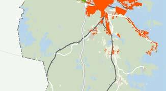 Standard på vägar och vändzoner kan vara bristfällig i äldre förtätade villaområden och fritidsområden.