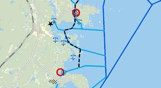 Iläggningsplatser för kajak finns i Trollharen, som ligger utanför kommunen, Axmarbruk, Axmarby och Gåsholma. Inom området finns ett flertal bryggor och naturhamnar.