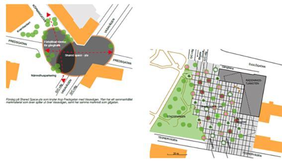 Shared space yta Fjärilen Förslag Den