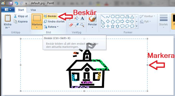 verktyg). I Paint kan man ändra bildstorleken som beskrivet här: http://it3.