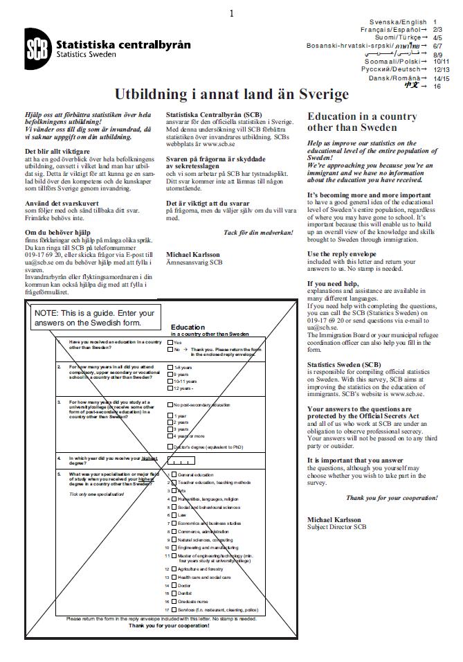 Statistiska centralbyrån SCBDOK 3.