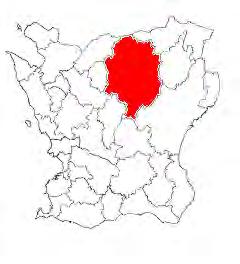 ligger i norra delen av Hässleholms kommun. Kommunen är rödmarkerad på kartan.