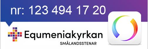 Mer info från styrelsen Swisha din gåva direkt med mobilen Det går bra att Swisha till församlingen både som offer och vid kyrkkaffet. Märk gåvan med det ändamål som avses.