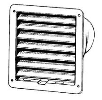 Diffusorer och ventilgaller är monterade i taket eller väggarna i sovrum, vardagsrum, bad. och toalettrum etc.