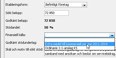 De tilldelade medlen kan användas enligt förordning (2000:284) om stöd till kommersiell service eller förordning (2003:596) om bidrag för projektverksamhet inom den regionala tillväxtpolitiken.