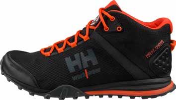 COLORS: 992 BLACK/ORANGE, 995 BLACK/BLUE SIZES: 40-48 Helly Tech Performance-membran HellyWear -skydd Helly Hansens extra stabilitet i sidled Sula: