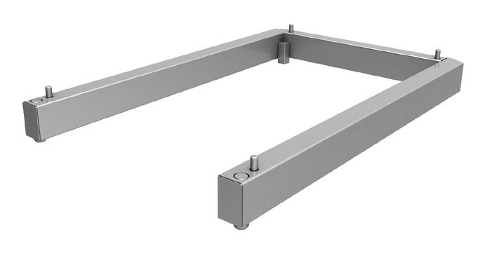 Den översta inskjutningsskenan kan ligga över 1 600 mm.