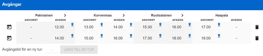 Instruktion 11 (14) Om du vill radera enskilda dagar från kalendern, för då musmarkören ovanpå dagen och klicka med vänstra musknappen. Då ändras dagen så att den blir röd och överstruken.