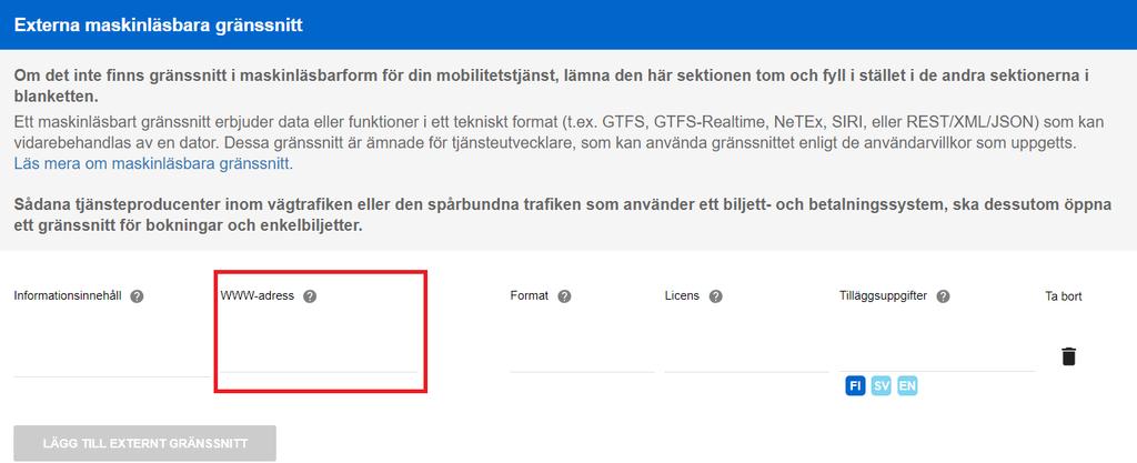 Instruktion 14 (14) Foga då adressen som du kopierade i punkt 1 till WWW-adress. (För markören ovanpå linjen under WWW-adress och klicka på linjen med högra musknappen.