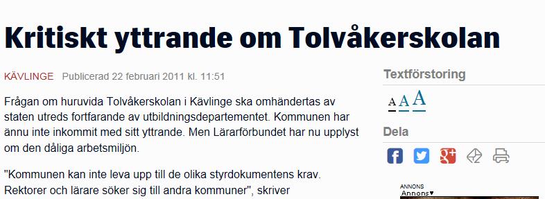 Behov av