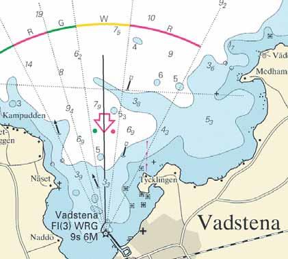 Nr 176 10 Övriga inlandsfarvatten / Inshore waters * 4146 Sjökort/Chart: 121 Sverige. Vättern. Vadstena. Ändring av djupuppgifter.