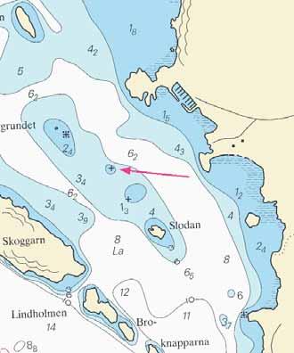 Nr 176 6 Sweden. Northern Baltic. Ingaröfjärden. Östra Stendörren. S of Ramön. Spar moved. See: 2007:173/4247 Port hand spar in passage NE of Östra Stendörren moved slightly northward.
