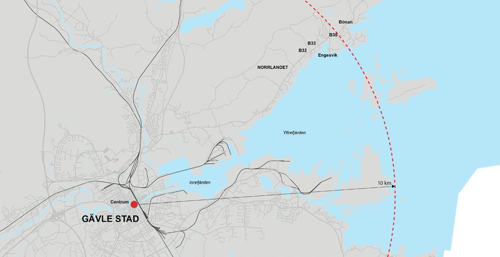 Gävles nya kustnära boende! Inledning Läget Gävle kommun inbjuder till intresseanmälan för nytt småhusområde på Norrlandet i Gävle.